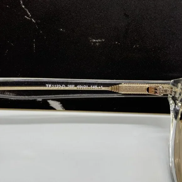 NEW TOM FORD TF1123-D 26E TRANSPARENT/BEIGE WOMEN SUNGLASSES  display picture 2